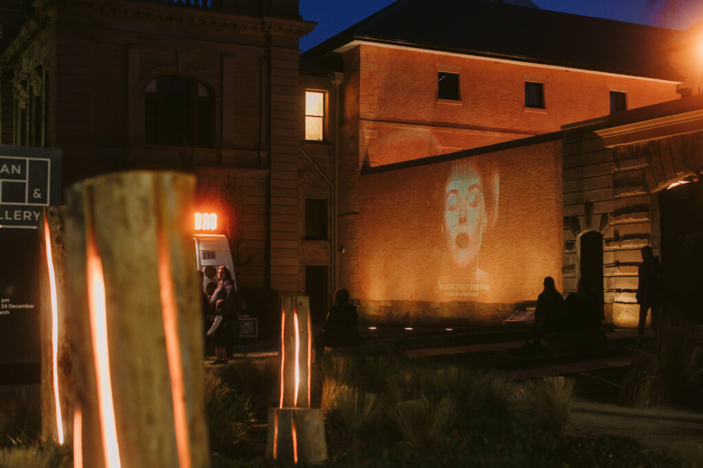 Beaker Street Festival Hub at the Tasmanian Museum and Art Gallery. Image: Studio Hubert