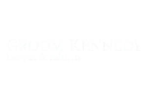 Groom Kennedy logo in all caps with 'Lawyers & Advisors' written underneath the brand name.