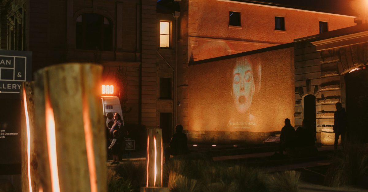 Beaker Street Festival Hub at the Tasmanian Museum and Art Gallery. Image: Studio Hubert